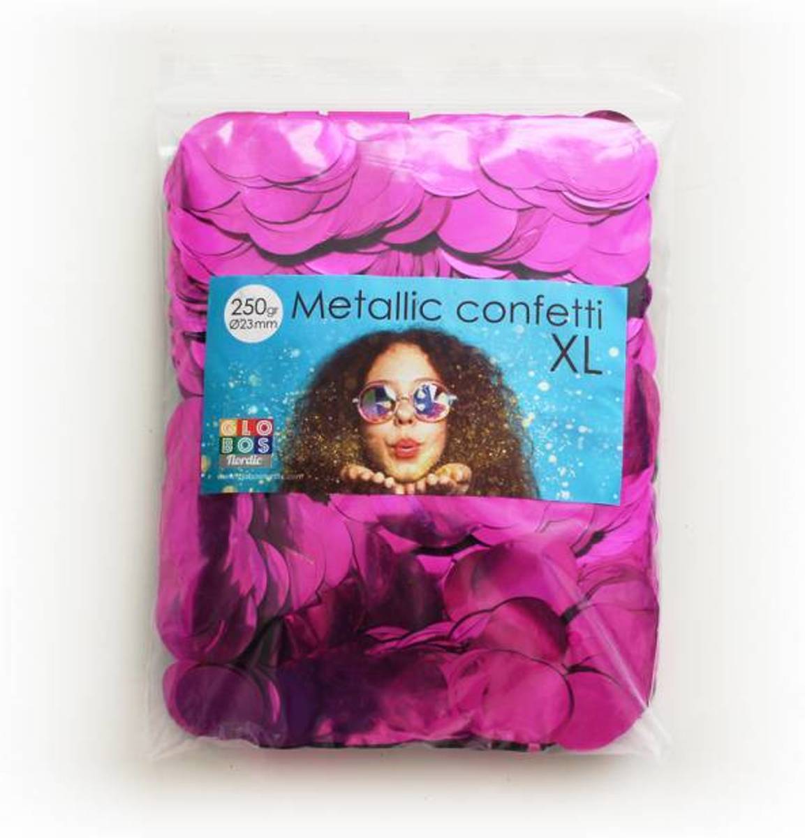 Fuchsia Confetti Metallic 250 gram