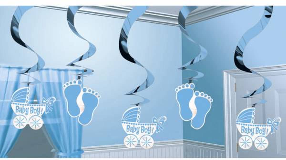 Geboorte Hangdecoratie Jongen 61cm 5 stuks