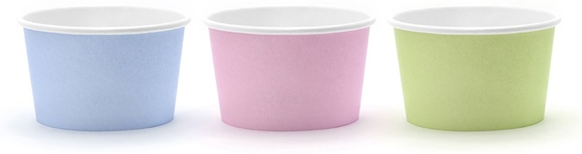 Gekleurde IJsbakjes Pastel 170ml 6 stuks