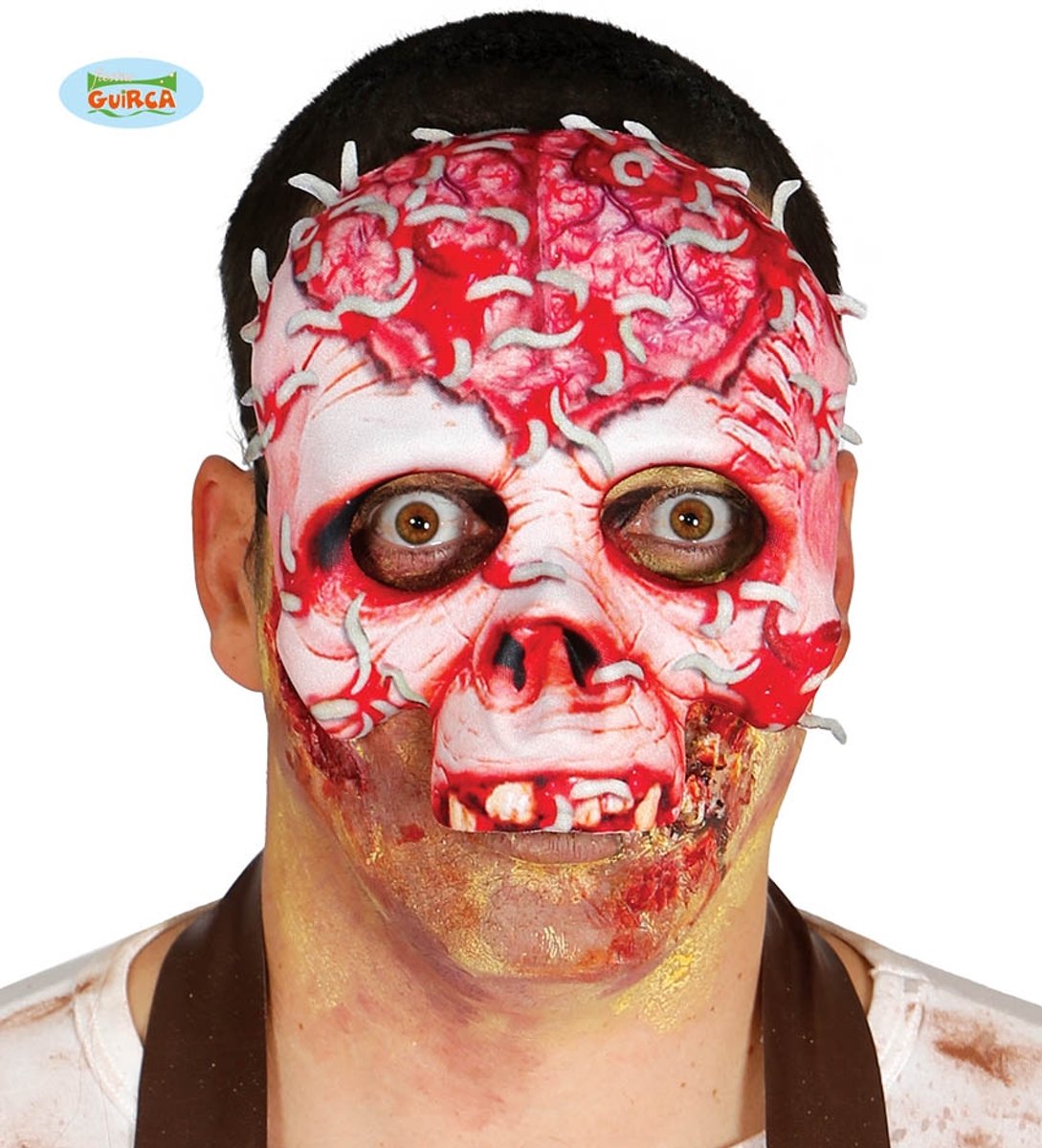 Halloween Masker Skelet Bloed half