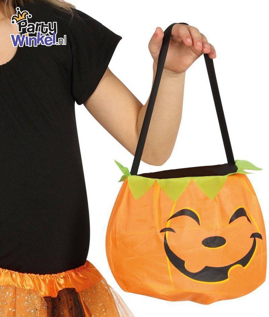 Halloween Pompoen Snoeptas 20cm