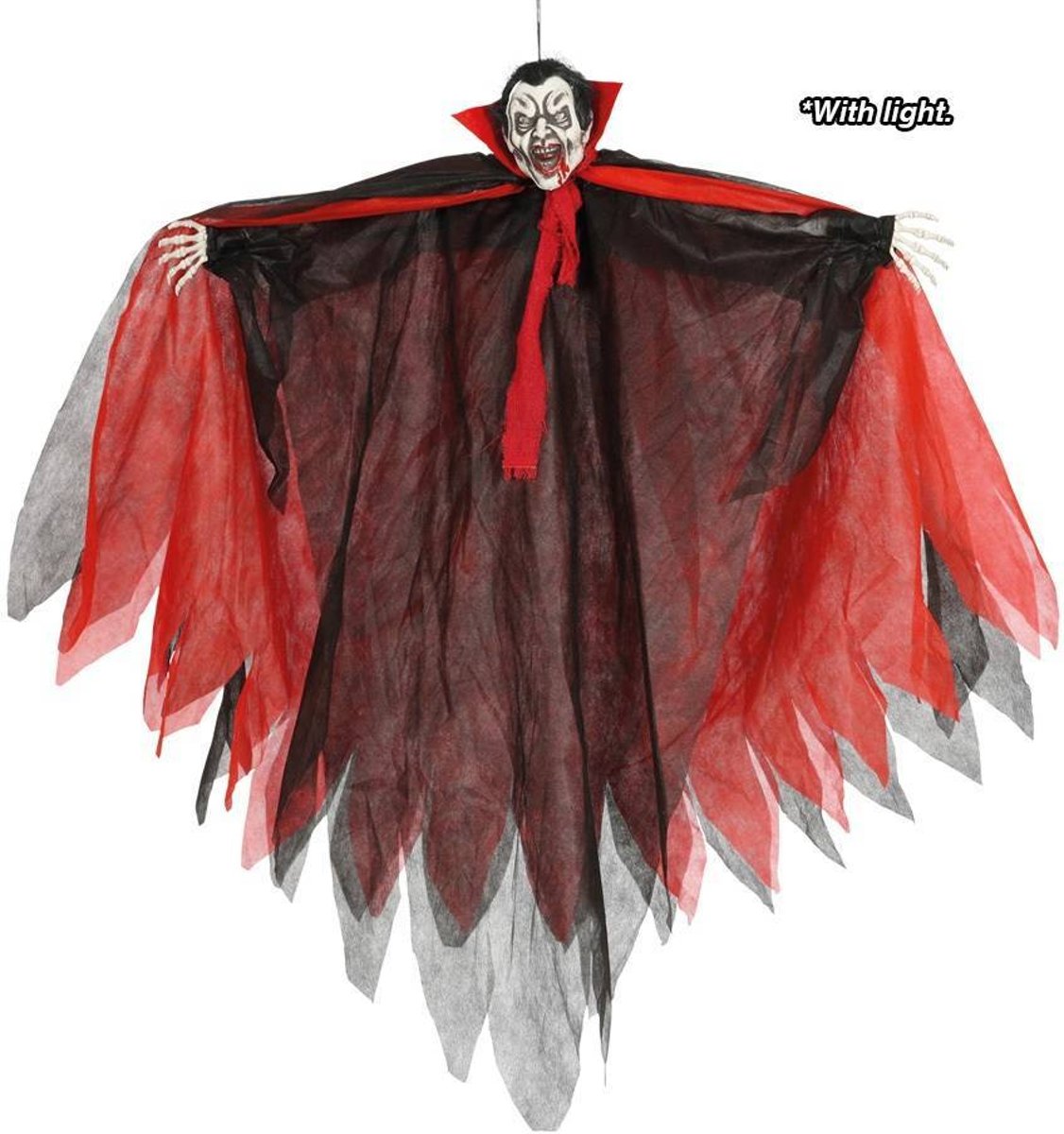 Halloween Pop Vampier met licht 90cm