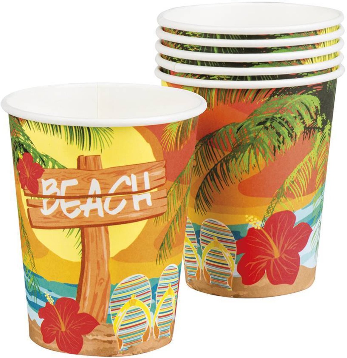 Hawaii Bekers 250ml 6 stuks