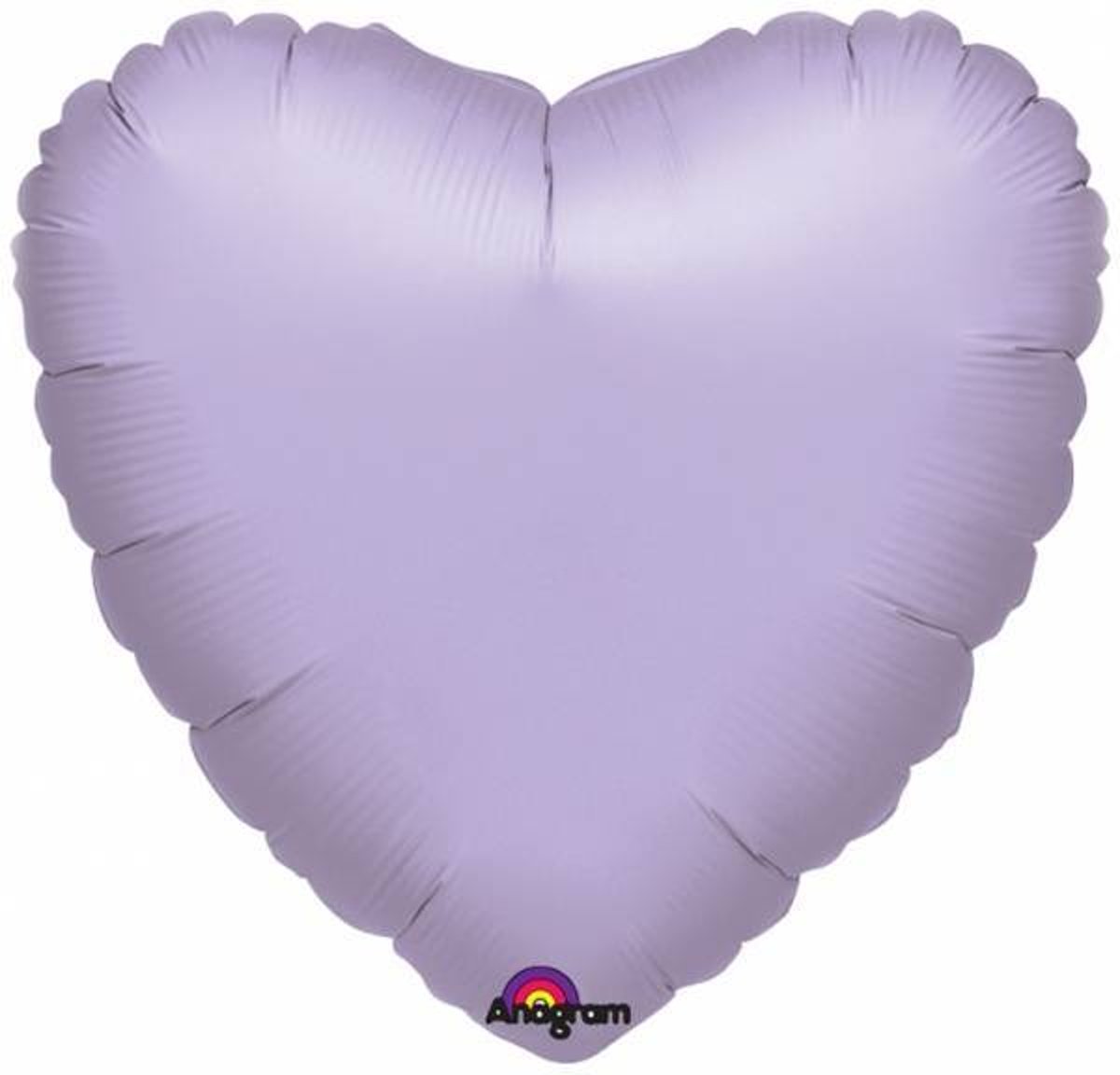 Helium Ballon Hart Lila 45cm leeg