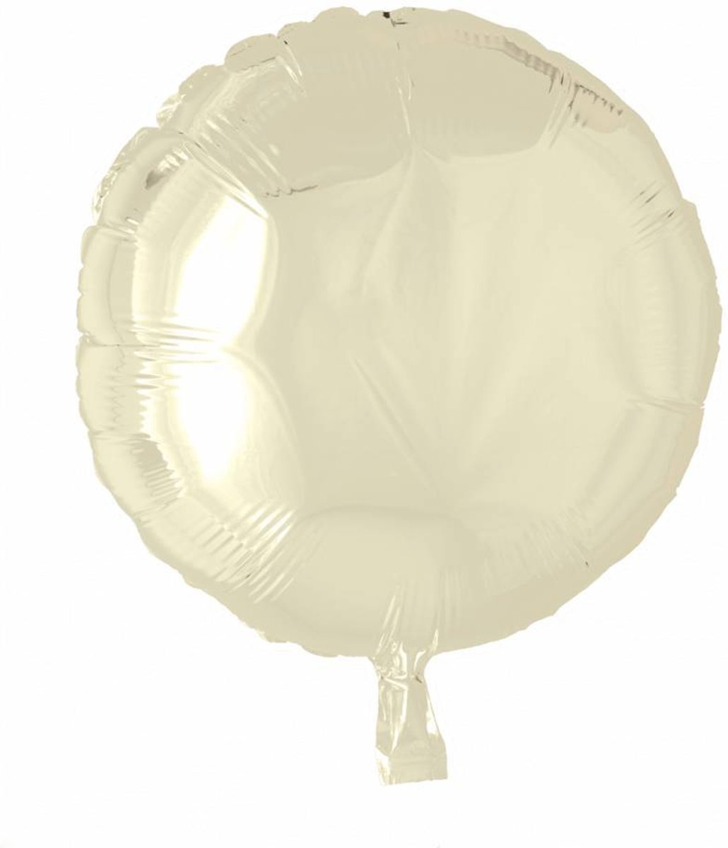 Helium Ballon Rond Ivoor 46cm leeg