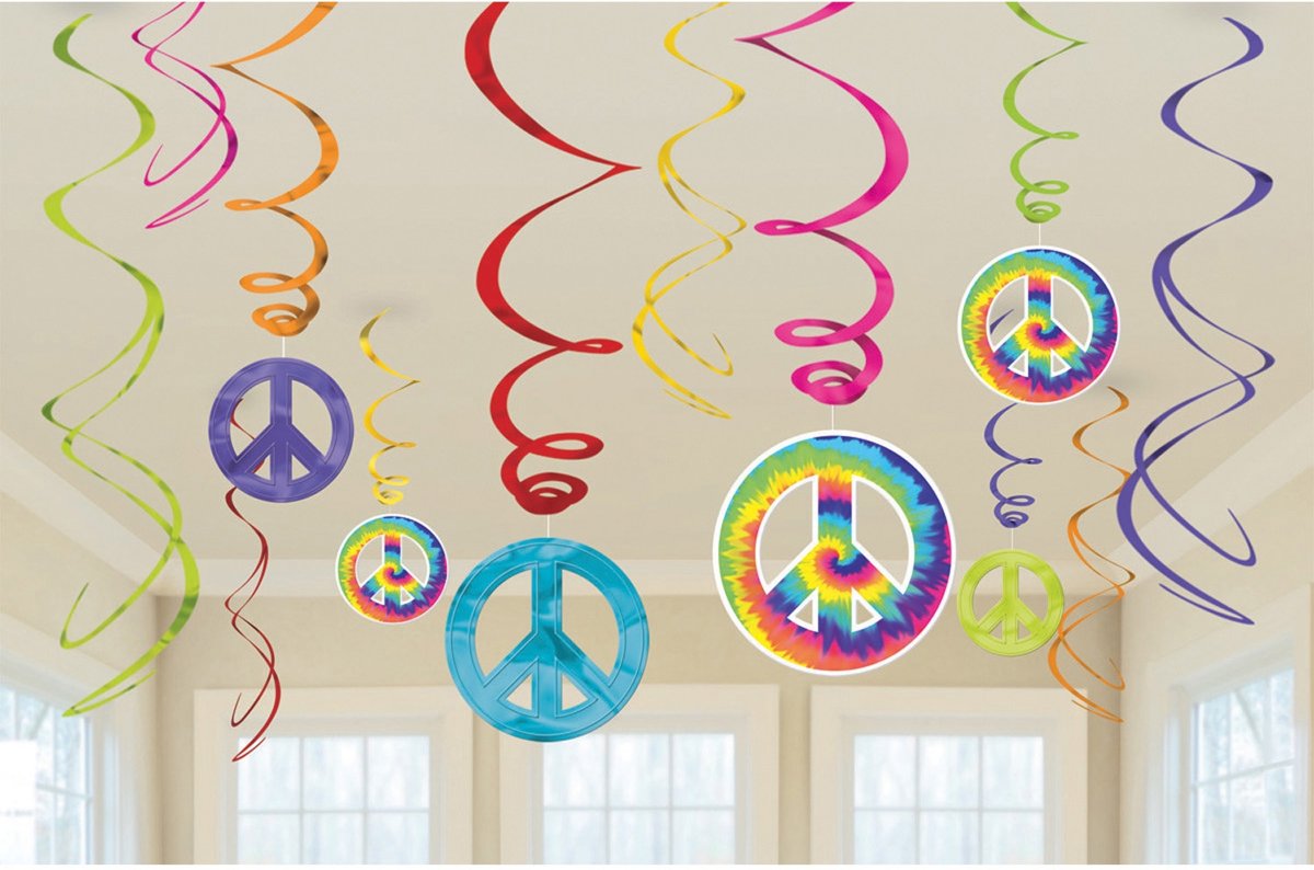 Hippie Hangdecoratie 61cm 12 stuks