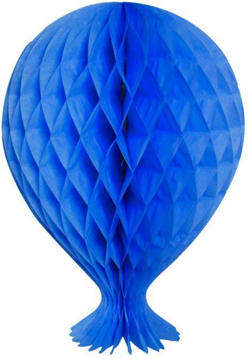 Honeycomb Ballon Blauw 37cm