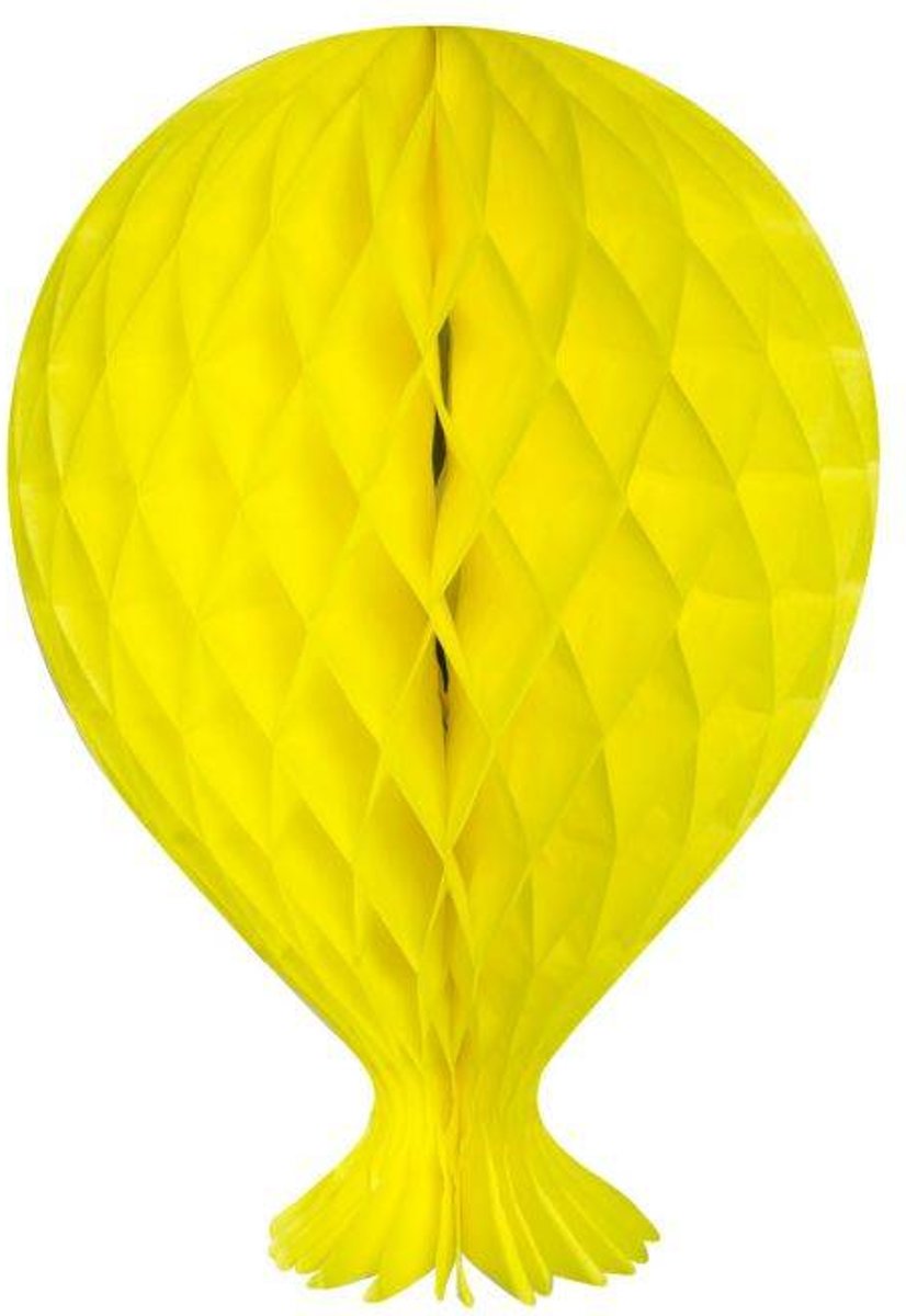 Honeycomb Ballon Geel 37cm