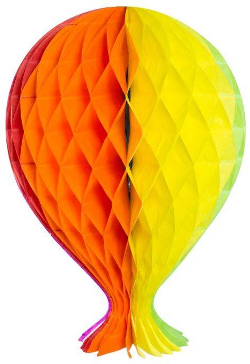 Honeycomb Ballon Gekleurd 37cm