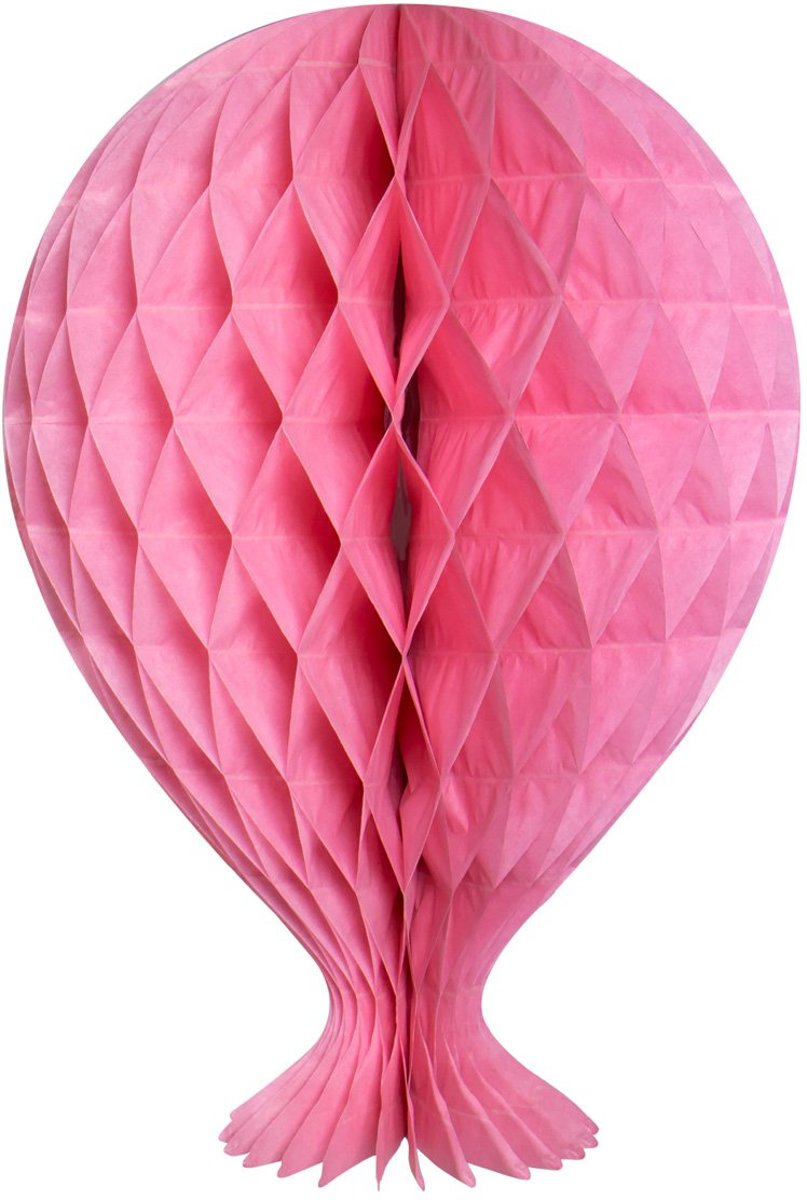 Honeycomb Ballon Lichtroze 37cm