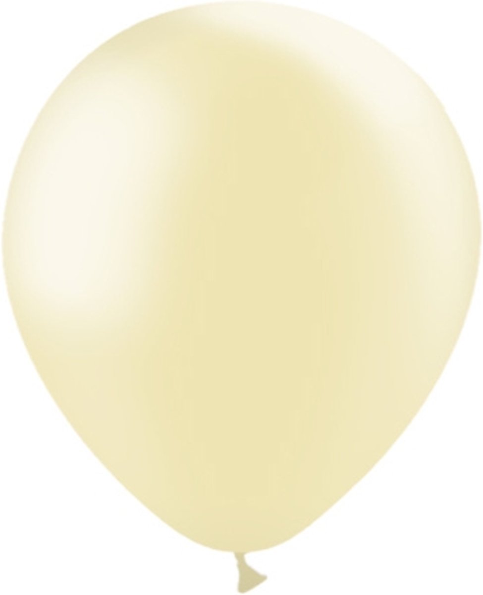 Ivoorkleur Ballonnen Metallic 30cm 50 stuks