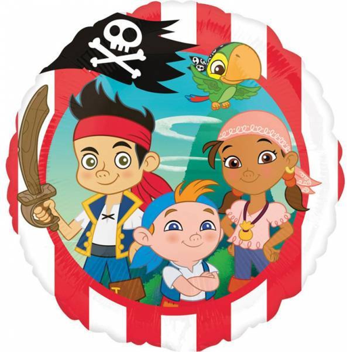 Jake and the Neverland Pirates Helium Ballon 43cm leeg