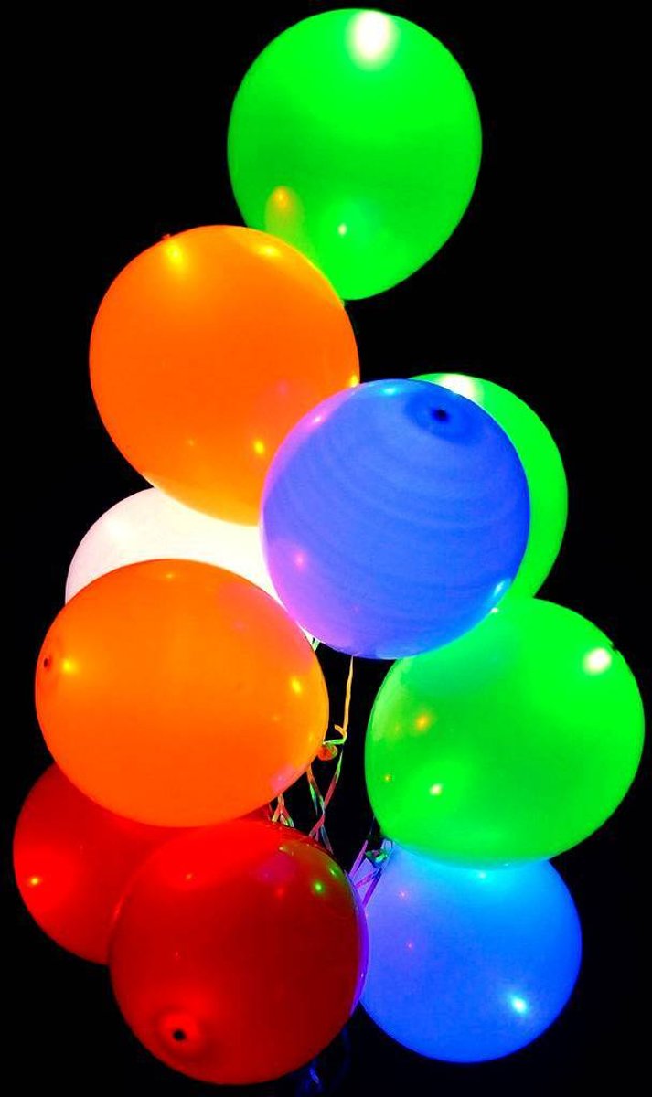 Led Ballonnen 30cm 5 stuks