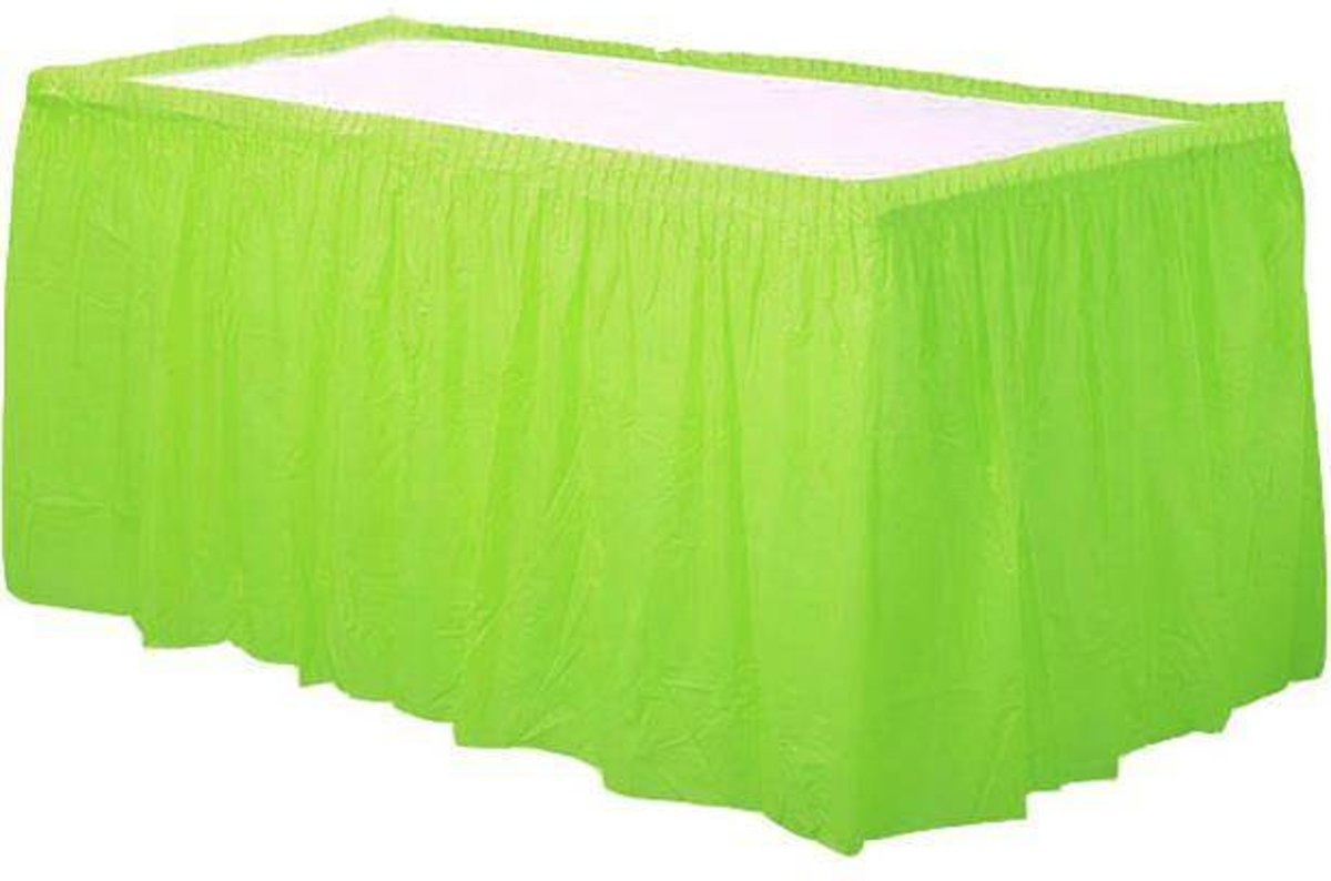 Lime Groen Tafelrok Plastic 426x73cm