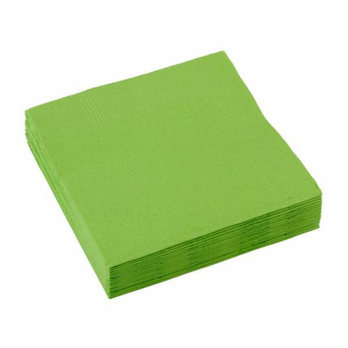 Lime Groene Servetten 25x25cm 20 stuks