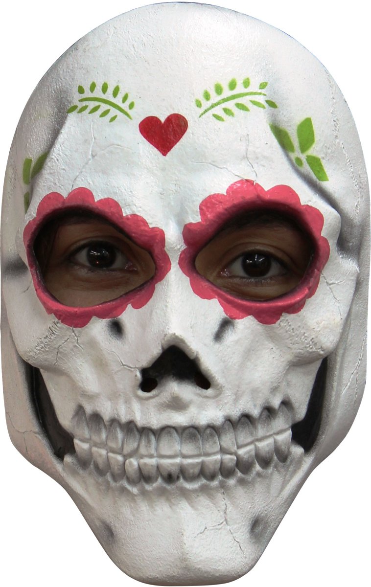 Mexicaans Masker Day of the Dead Deluxe voorkant