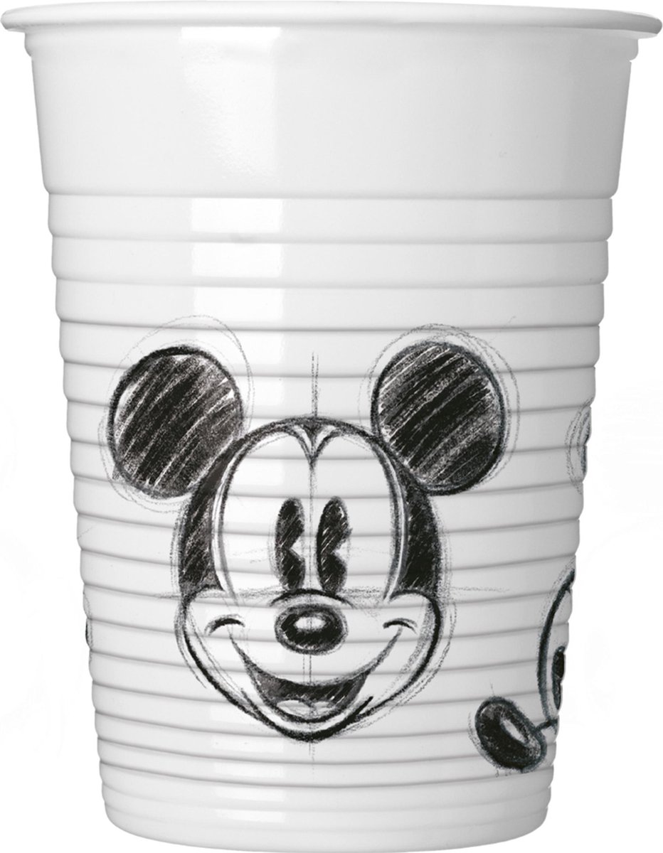 Mickey Mouse Bekers Plastic 200ml 25 stuks