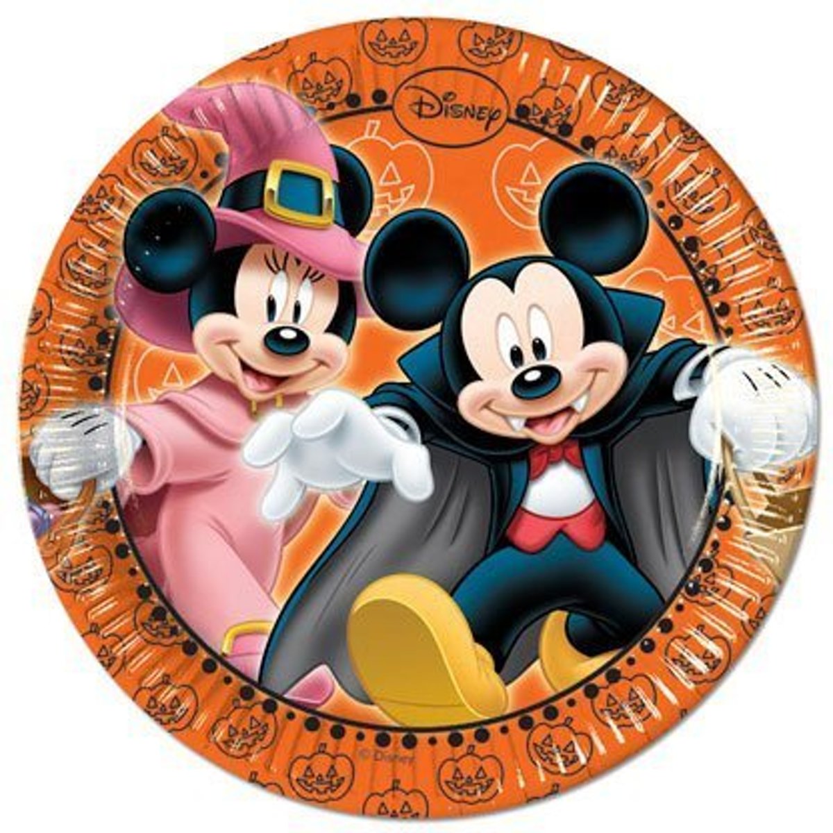 Mickey Mouse Borden Halloween 23cm 8 stuks