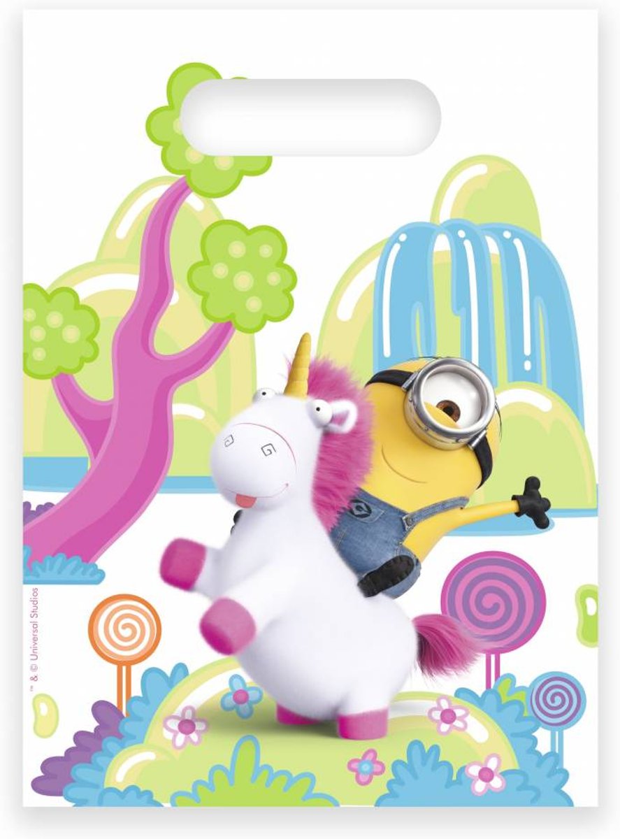 Minions Uitdeelzakjes Unicorn 6 stuks