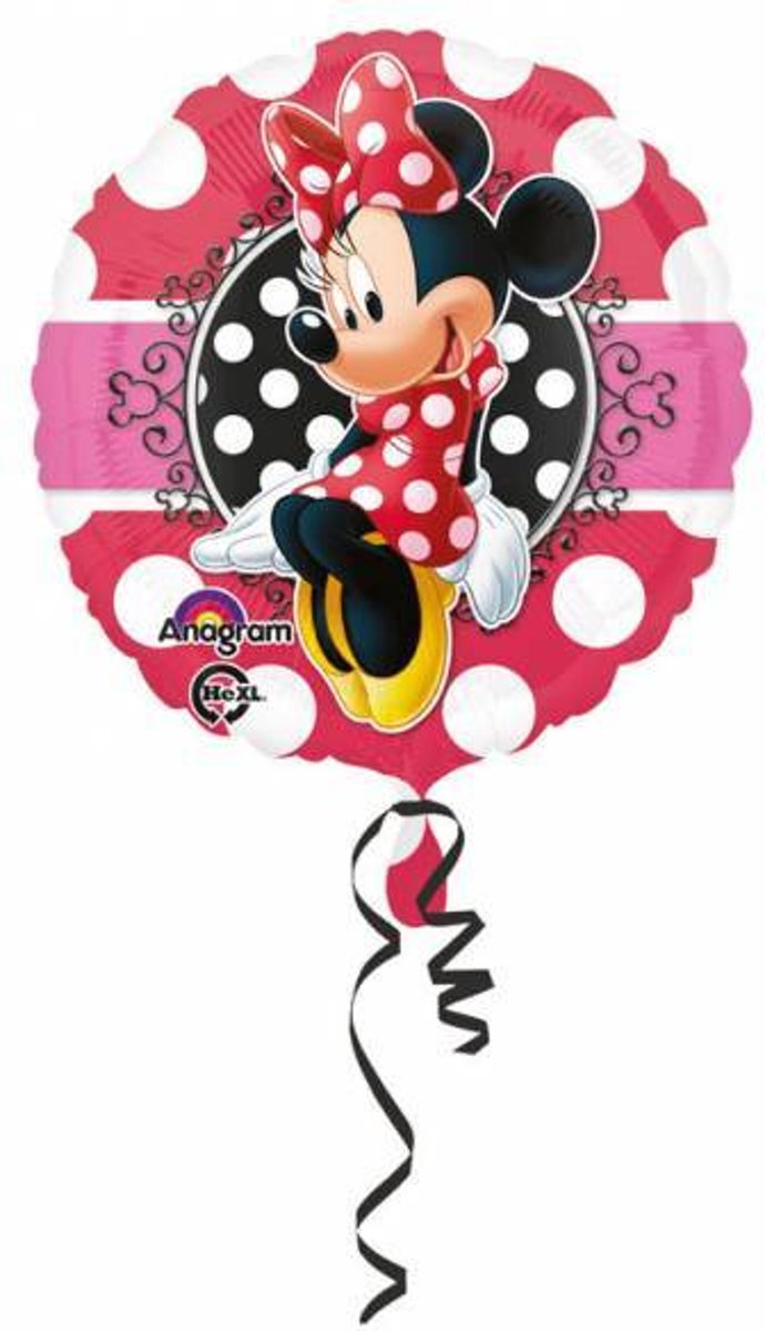 Minnie Mouse Helium Ballon Deluxe 43cm leeg