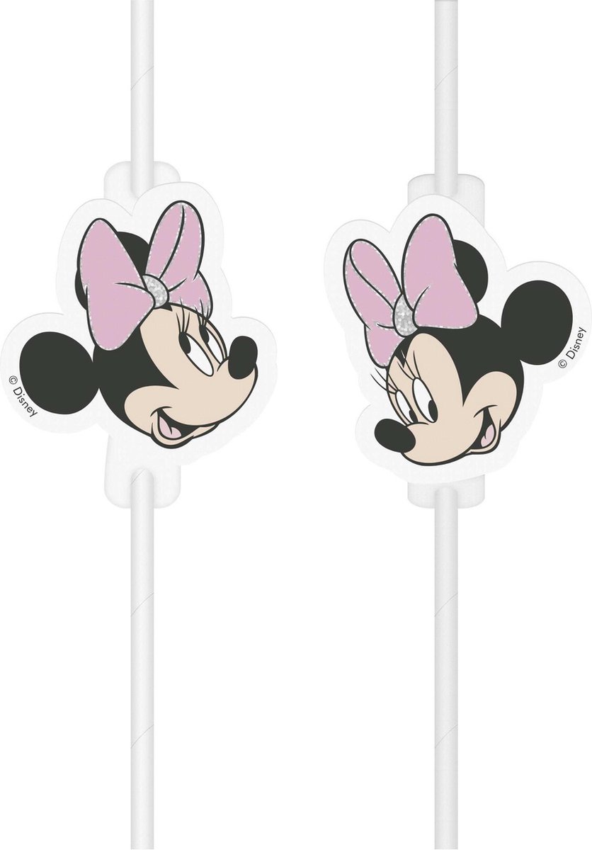 Minnie Mouse Rietjes Unicorn 4 stuks