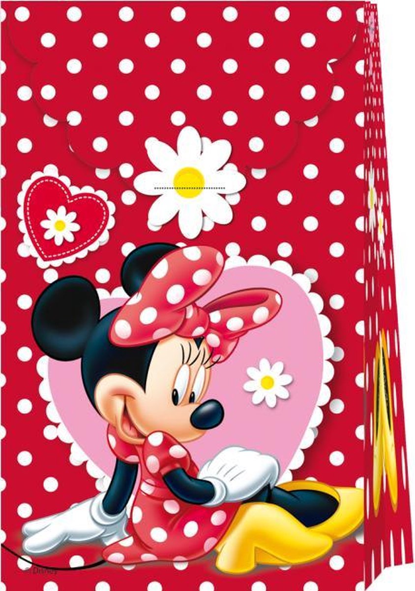 Minnie Mouse Uitdeelzakjes Papier Happy