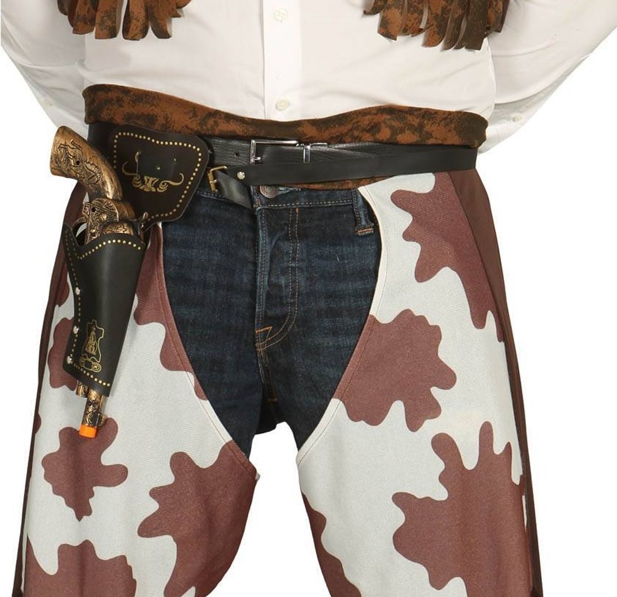 Nep Geweer Revolver Cowboy met holster 29cm