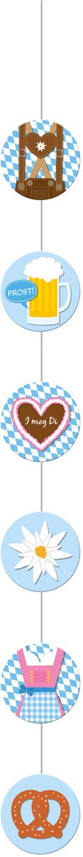 Oktoberfest Hangdecoratie 130cm 4 stuks