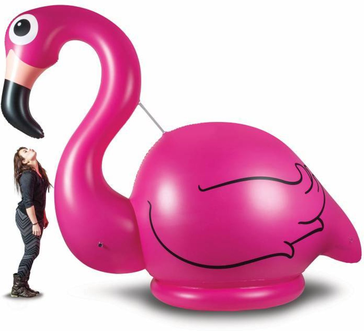 Opblaas Flamingo XL 3,1 meter