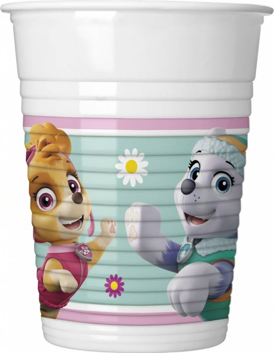 Paw Patrol Skye en Everest bekertjes 8 st.