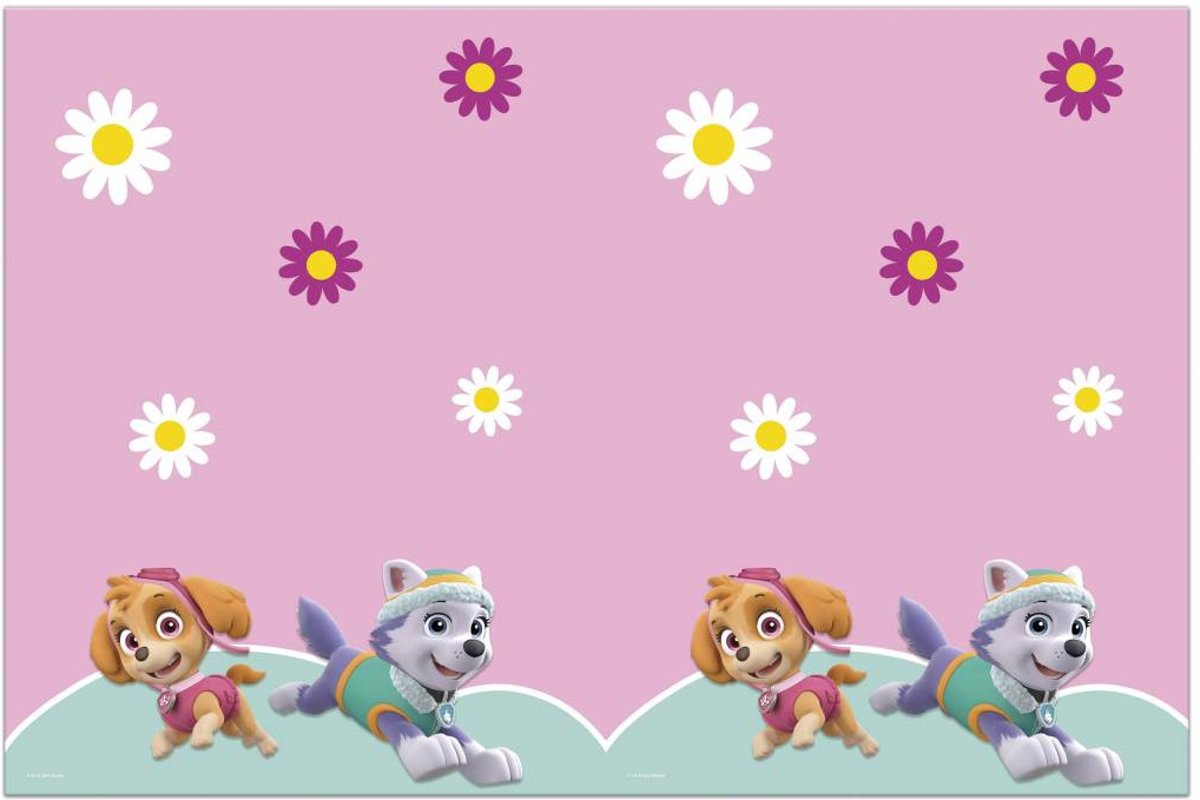 Paw Patrol Skye en Everest tafelkleed 120 x 180 cm.