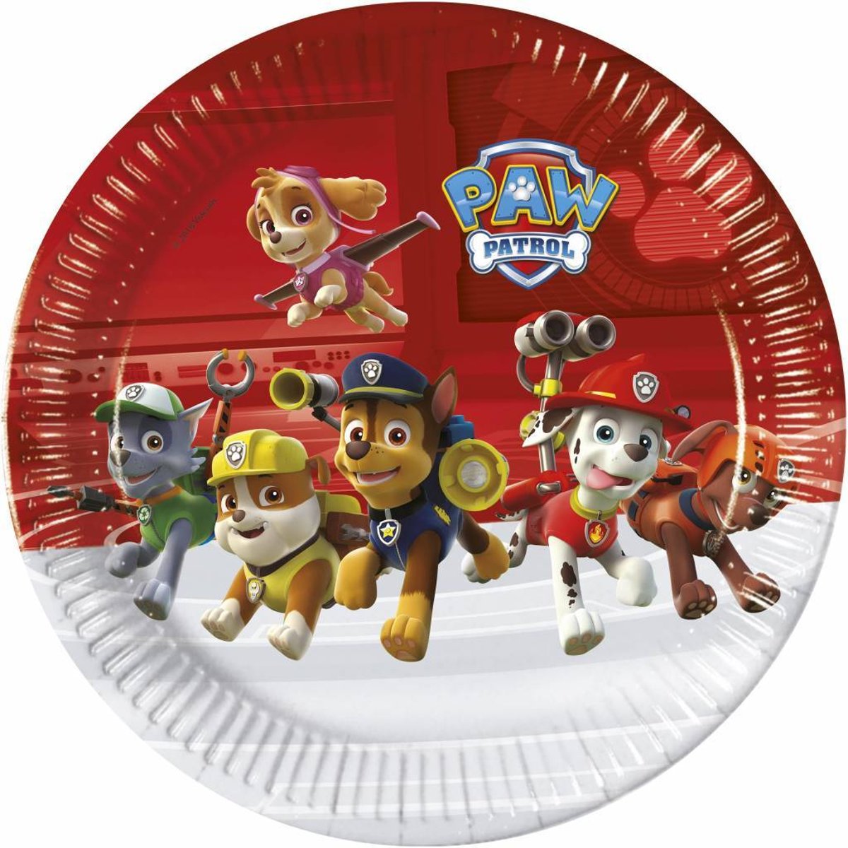 Paw Patrol bordjes Ready For Action ø 23 cm. 8 st.