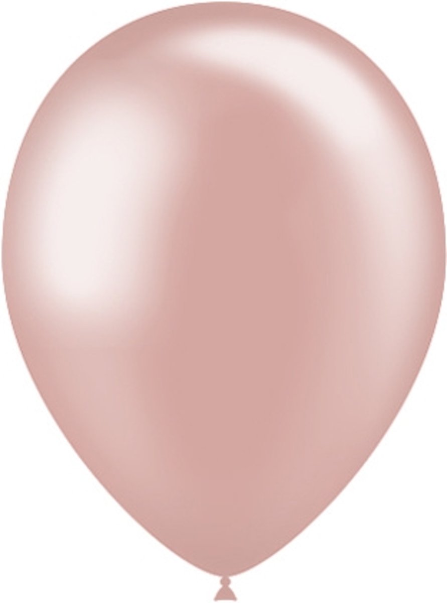 Rosé Gouden Ballonnen Metallic 25cm 50 stuks