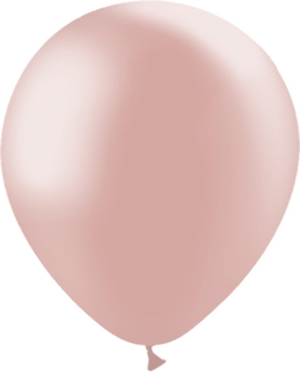 Rosé Gouden Ballonnen Metallic 30cm 50 stuks