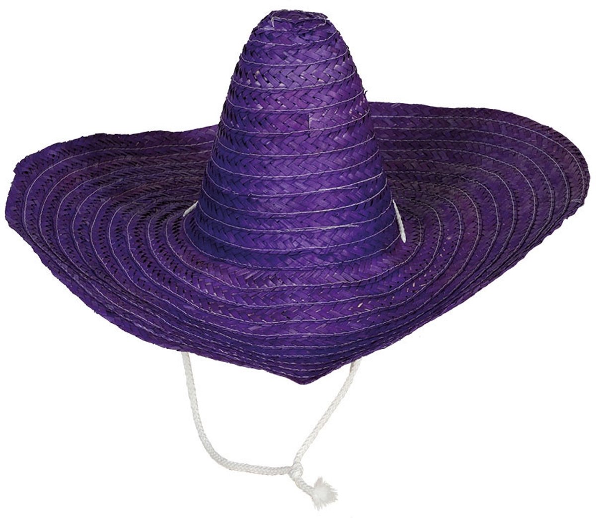 Sombrero Paars Stro 50cm