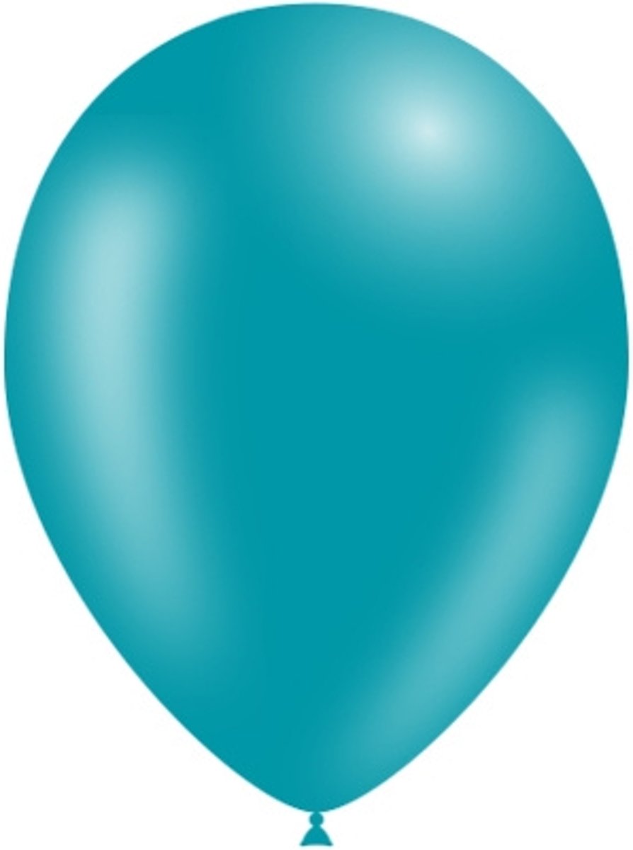 Turquoise Ballonnen 25cm 50 stuks