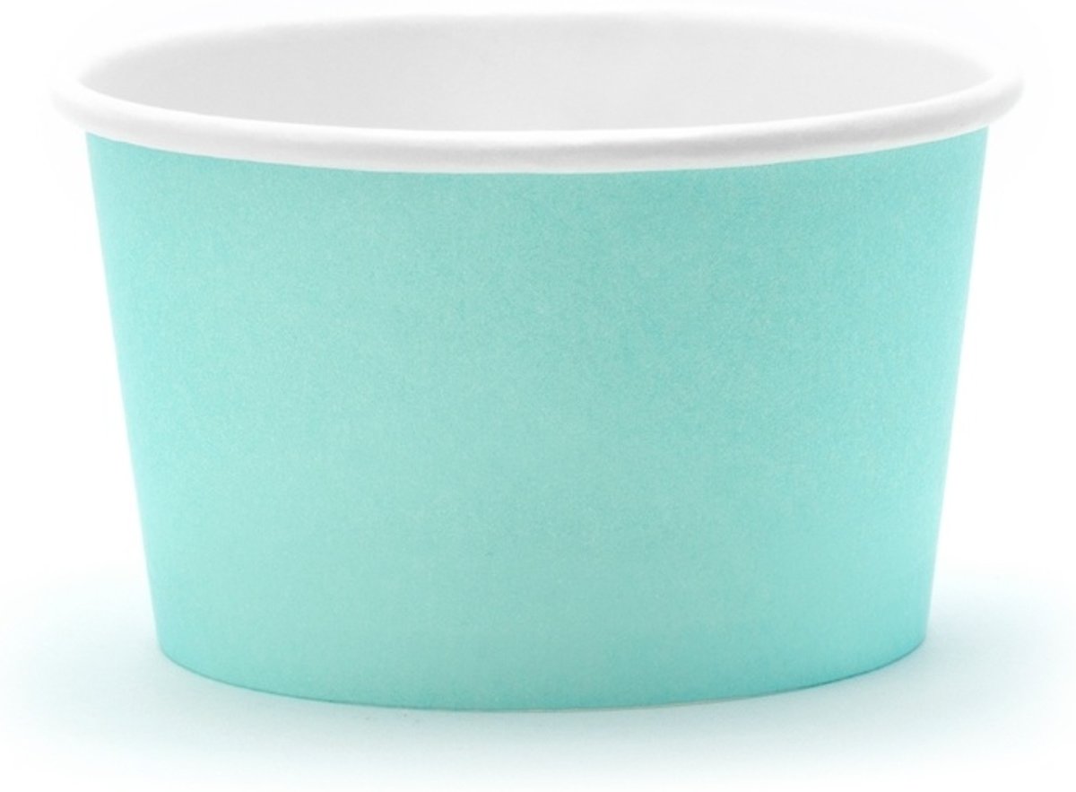 Turquoise IJsbakjes 170ml 6 stuks