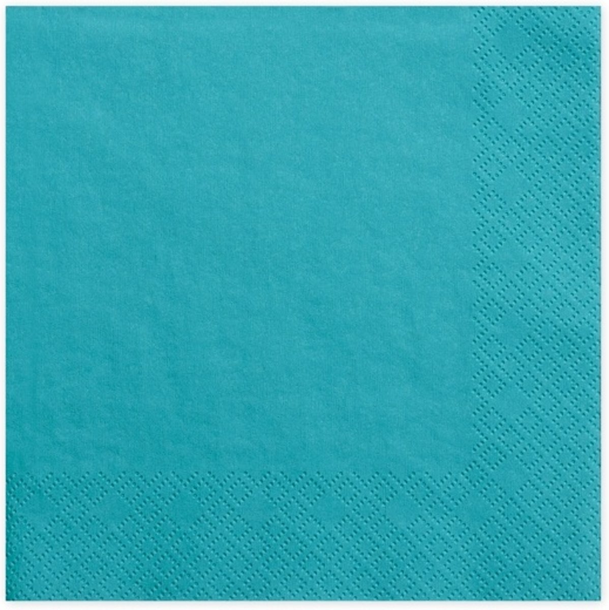 Turquoise Servetten 33x33cm 20 stuks