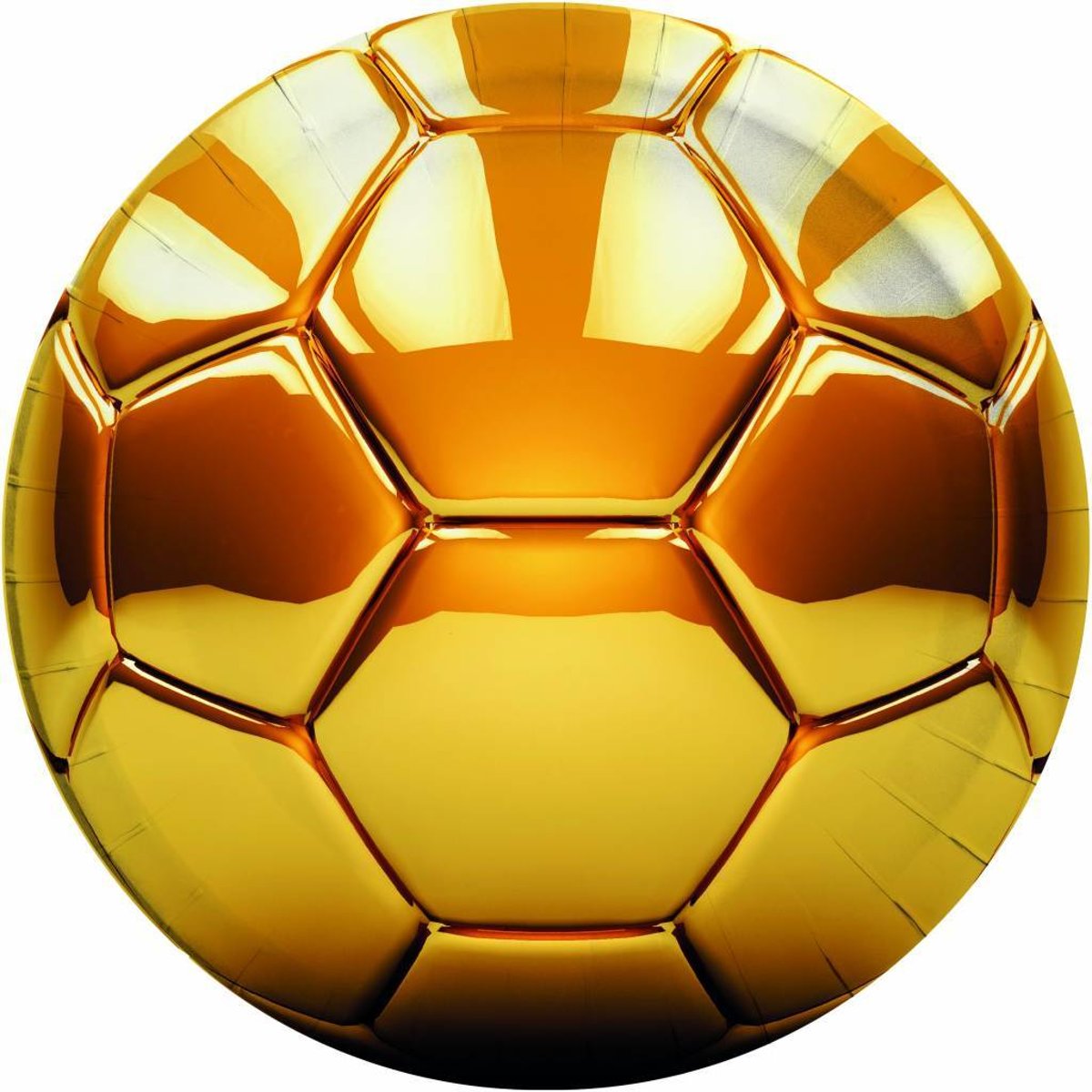 Voetbal Borden Goud 23cm 8 stuks