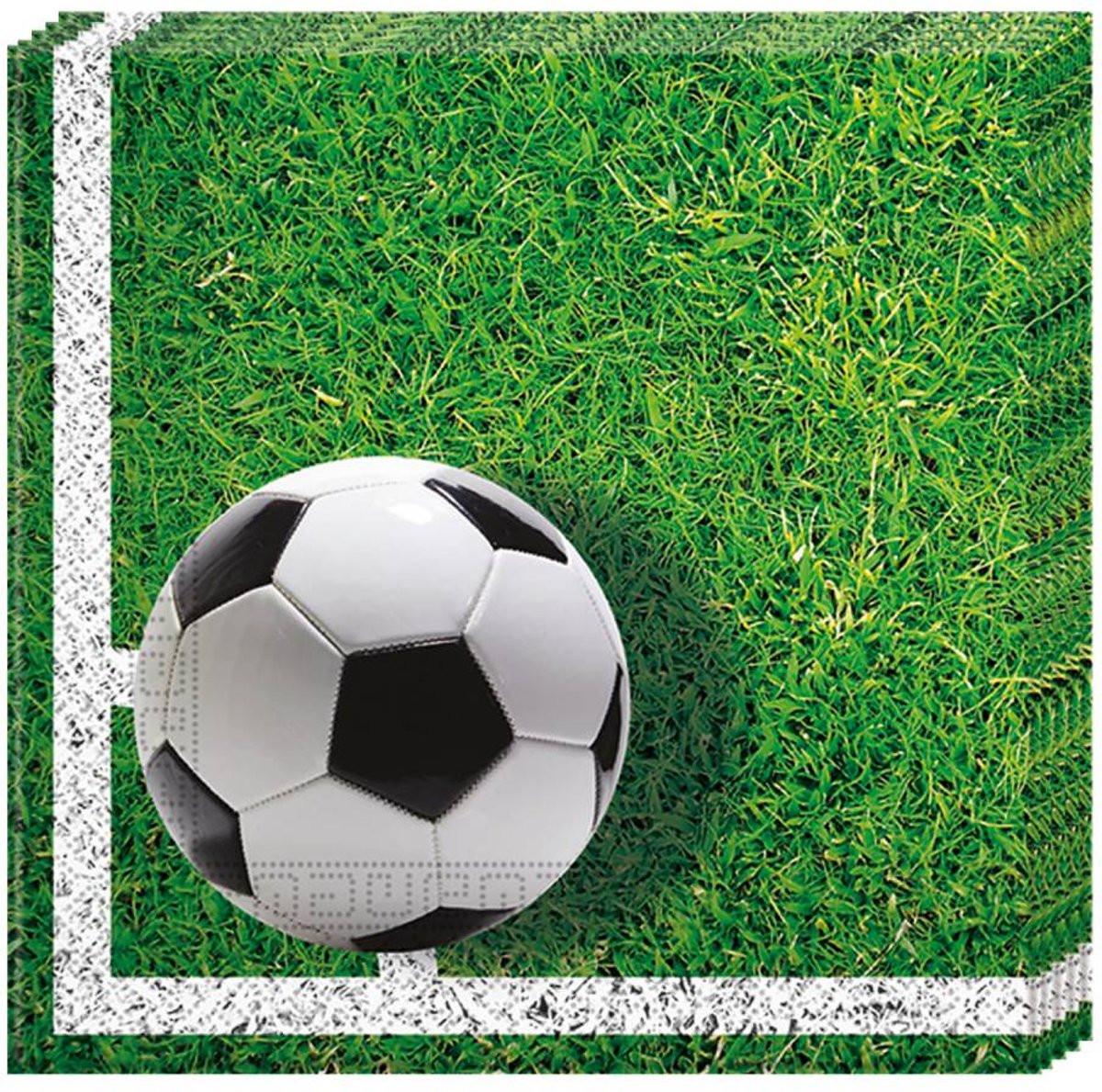 Voetbal servetten 33 x 33 cm. 20 st.