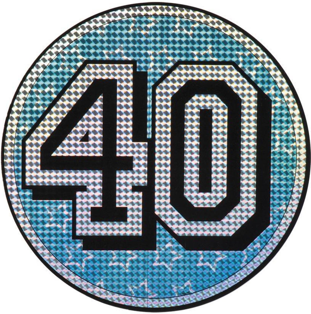 Wanddecoratie 40 Jaar Glitter