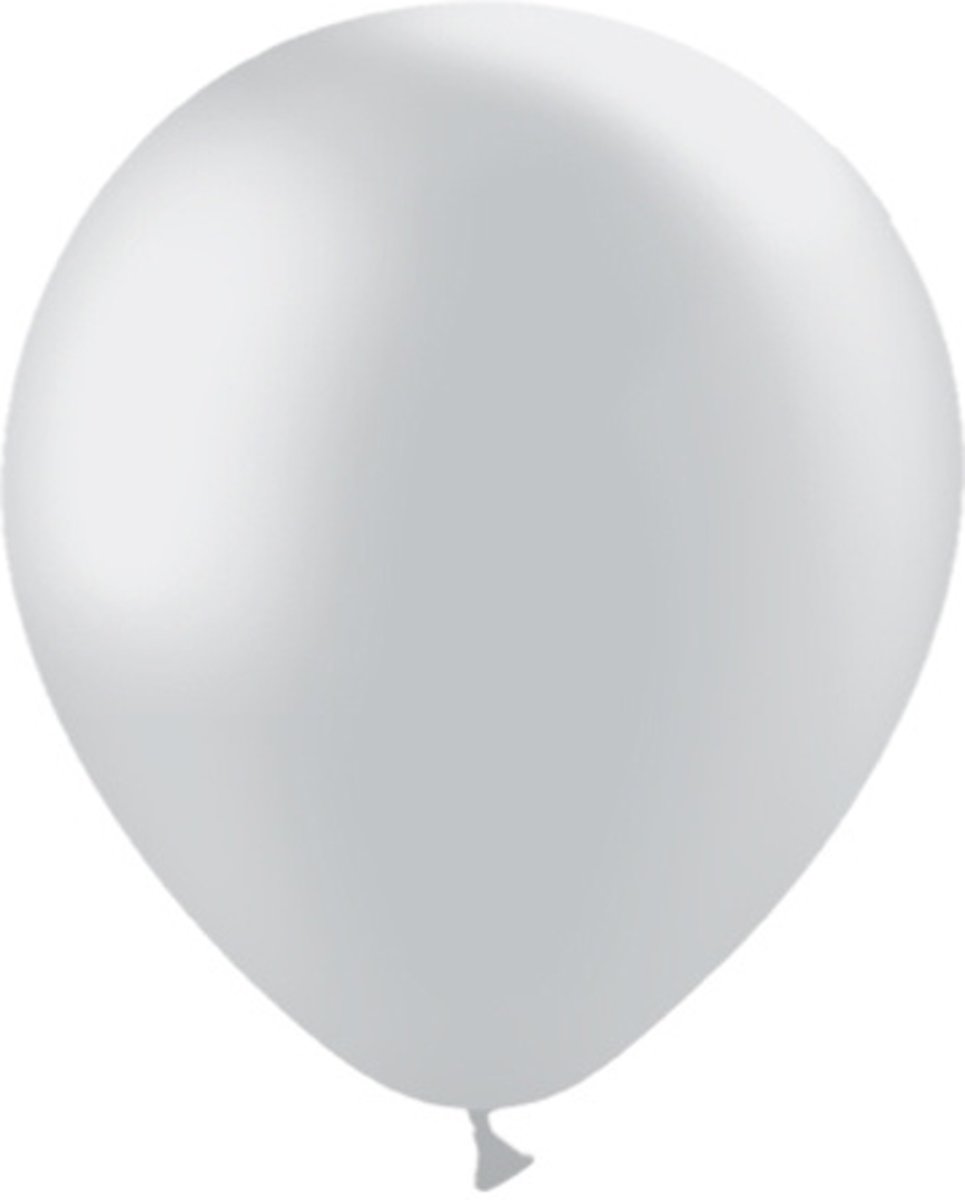 Zilveren Ballonnen Metallic 30cm 10 stuks