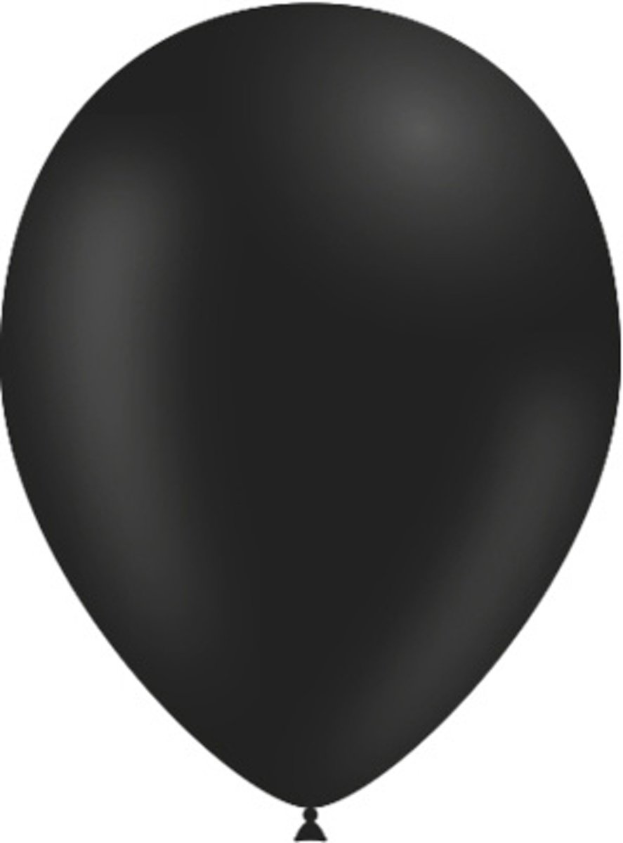 Zwarte Ballonnen 25cm 10 stuks