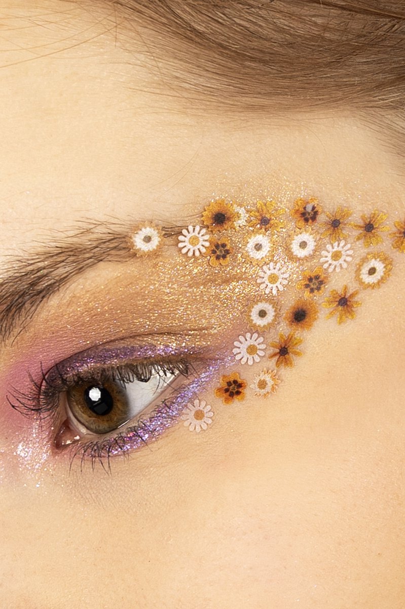 PXP pressed chunky flowers yellow mix cream 10 ml