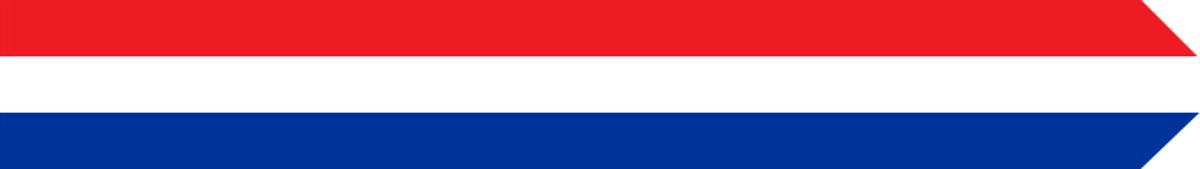   Nederland rood-wit-blauw 25 x 250cm