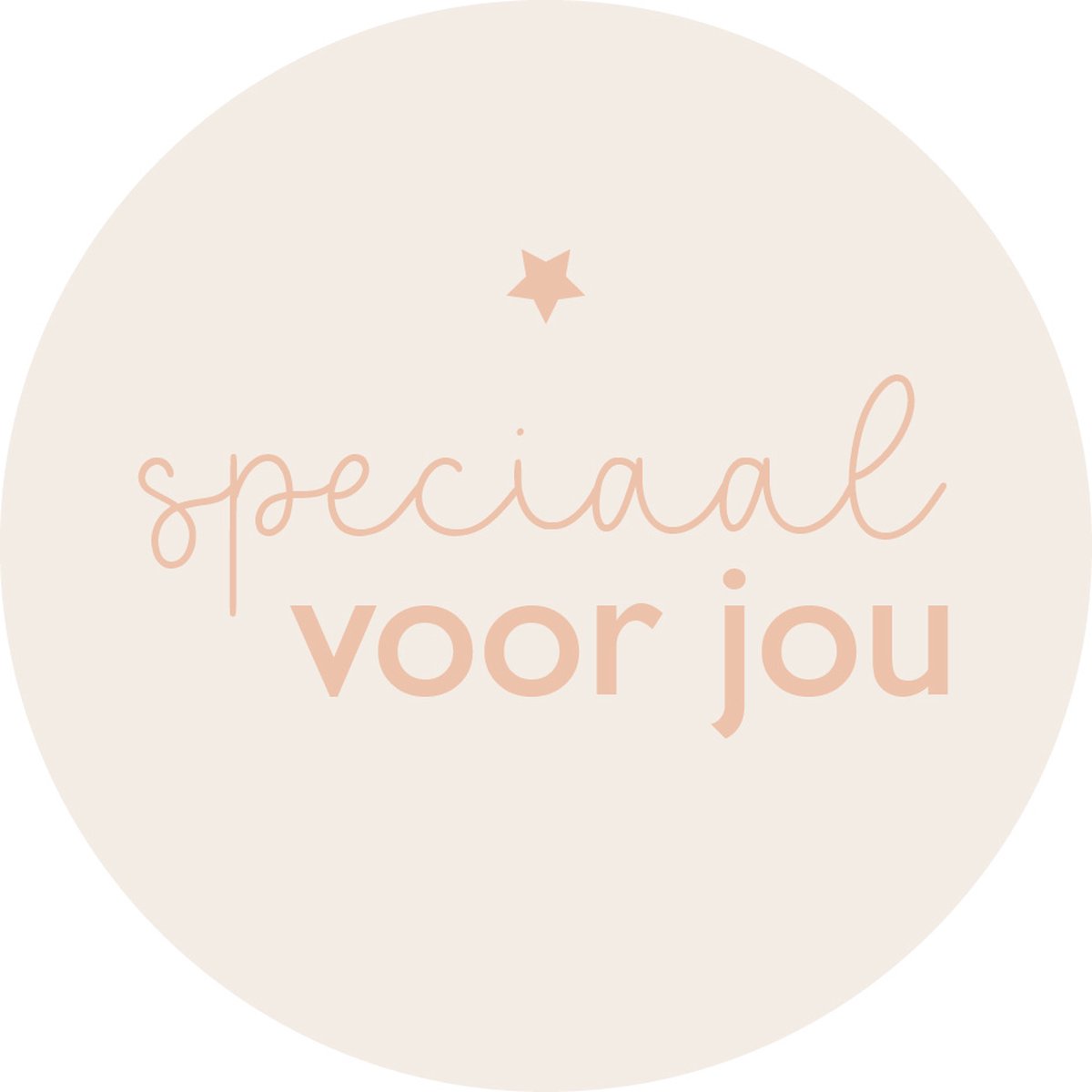 Passie voor Papier - Cadeausticker Speciaal voor jou - Cadeau - Sinterklaas - Verjaardag - Kerst - Feestdagen - Wensetiket rond 40mm - Sluitsticker 25 stuks