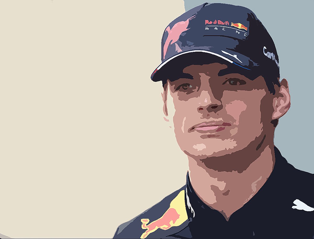 Max Verstappen Red Bull pet 2 - Canvas - 50 x 70 cm