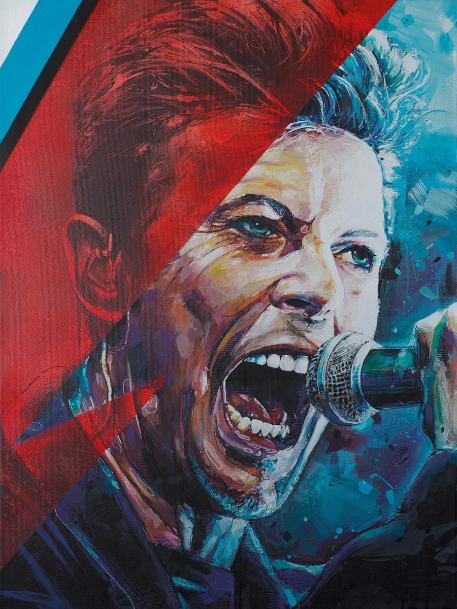 Passionforart.eu Poster - David Bowie - 70 X 100 Cm - Multicolor