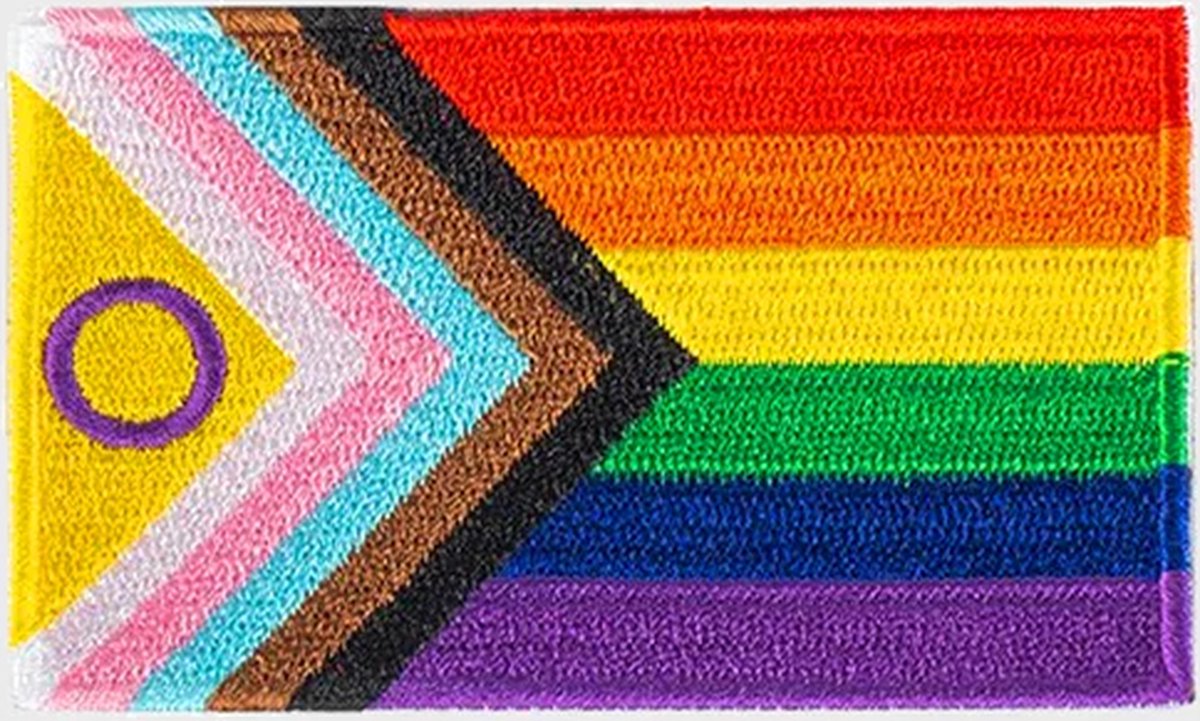 Patchy® – LGBTQ+ Vlag Strijkpatch - Strijkapplicatie - Strijkembleem - Badge - Patches