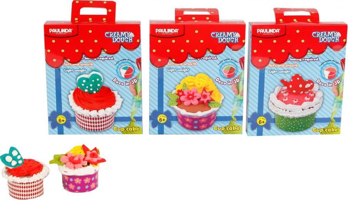 Slagroomklei cupcake junior 6 cm